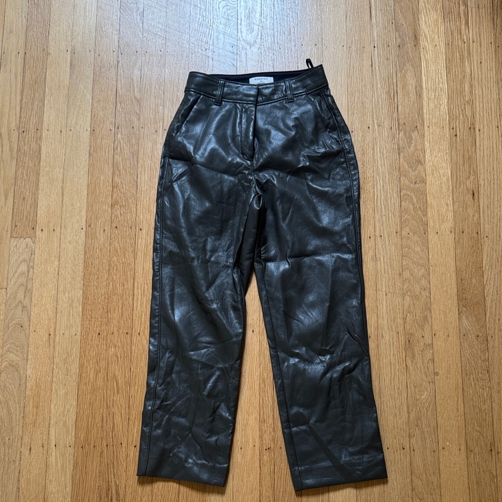 Aritzia Babaton Command Faux Leather Pant
